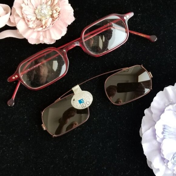 LA Eyeworks Glasses w/ Clip on Sunglass Lens main image 4